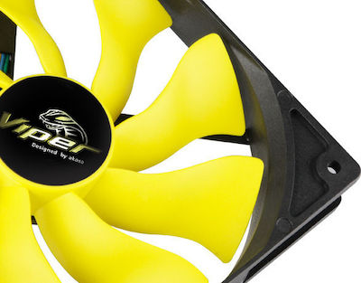 Akasa Viper Case Fan 140mm με Σύνδεση 4-Pin PWM