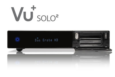 VU+ Δορυφορικός Αποκωδικοποιητής Solo2 HD (720p) DVB-S2 με Λειτουργία Εγγραφής PVR σε Μαύρο Χρώμα