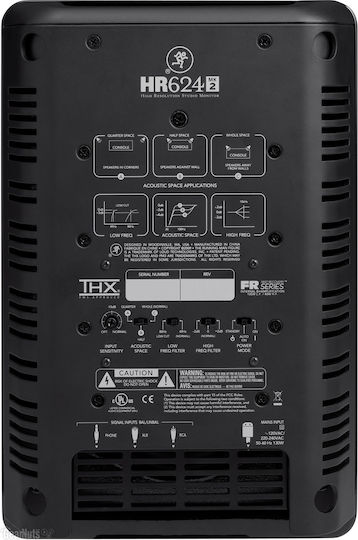 Mackie HR624 MK2 Ηχείo Studio Monitor 8" 140W (Τεμάχιο) Μαύρο