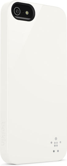 Belkin Back Cover Plastic Alb (iPhone 5/5s/SE)