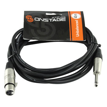 Konig CBXFJ-4 XLR female to 6.3mm male 4m Cable (CBXFJ-4)