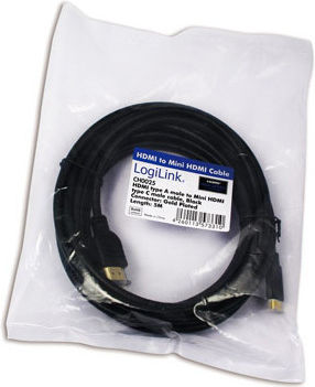 LogiLink HDMI 1.4 High Speed 1080p 120Hz Cable HDMI Male - Mini HDMI Male 1m Black