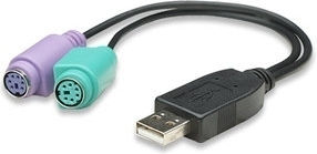 Manhattan 179027 Manhattan USB-A männlich zu PS/2 weiblich Konverter 1 Stück