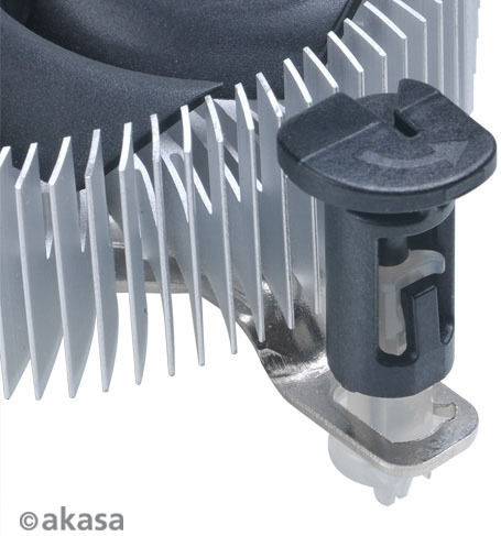 Akasa AK-CC7122BP01 Ψύκτρα Επεξεργαστή Low Profile για Socket 775/1200/115x Ασημί