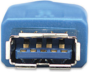 Manhattan USB 2.0 Cable USB-A male - USB-A female Μπλε 2m 322379