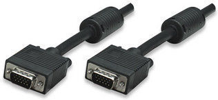 Manhattan Kabel VGA-Stecker - VGA-Stecker Schwarz 3m (317733)