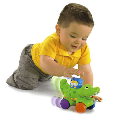 Fisher Price Press n' Go Κροκόδειλος για 6+ Μηνών