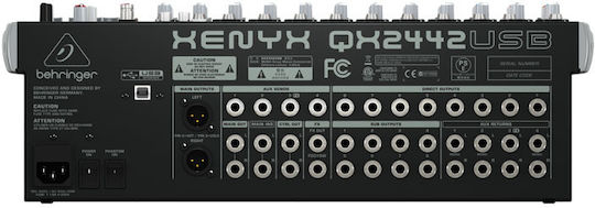Behringer Xenyx QX2442USB Αναλογική Κονσόλα 24 Καναλιών με Phantom Power & 10 Εισόδους XLR