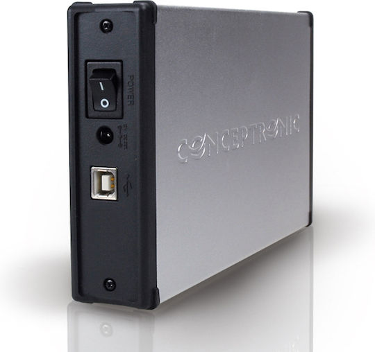 Conceptronic CHD3SU Case for Hard Drive 3.5" SATA III with Connection USB 2.0 Silver