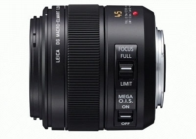 Panasonic Crop Camera Lens Leica DG Macro-Elmarit 45mm f/2.8 Mega OIS Standard / Macro for Micro Four Thirds (MFT) Mount Black