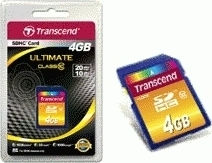 Transcend SDHC 4GB Class 10