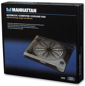Manhattan Kühlung Pad für Laptop bis zu 15" mit 1 Ventilator (703406)