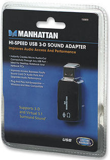 Manhattan Εξωτερική USB Κάρτα Ήχου 5.1 150859