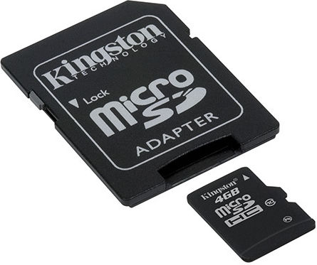 Kingston Canvas Select microSDHC 4GB Clasa 10 UHS-I cu adaptor
