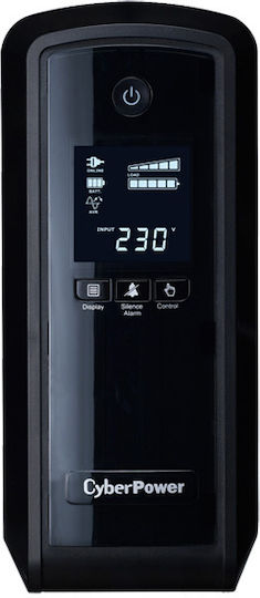 CyberPower CP900EPFCLCD UPS Line-Interactive 900VA 540W με 6 Schuko Πρίζες