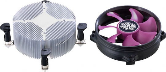 CoolerMaster X Dream i117 Ψύκτρα Επεξεργαστή Low Profile για Socket 775/115x