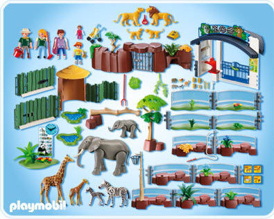 Playmobil Großer Zoo mit Tieren aus Afrika für 4-10 Jahre