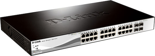 D-Link DGS-1210-28P v1 Managed L2 PoE+ Switch με 28 Θύρες Gigabit (1Gbps) Ethernet και 4 SFP Θύρες