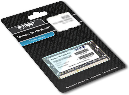 Patriot DDR3L με Module 1x8GB και Ταχύτητα 1600 για Laptop
