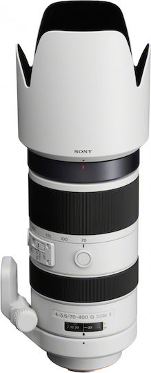 Sony Full Frame Φωτογραφικός Φακός 70-400mm F4-5.6 SSM II Tele Zoom για Sony A Mount Λευκός