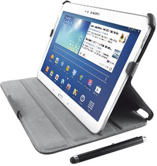 Trust Stile Folio Stand Flip Cover Black Galaxy Tab 3 10.1