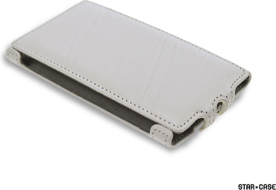 Star Case Roma Вертикален флип Бял (Lumia 920)