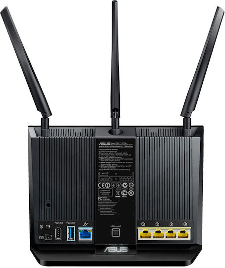 Asus RT-AC68U Ασύρματο Router Wi‑Fi 5 με 4 Θύρες Gigabit