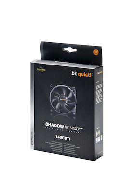 Be Quiet Shadow Wings SW1 Case Fan 140mm (1000rpm / 60.4cfm) Χωρίς Led Φωτισμό και Σύνδεση 4-Pin PWM