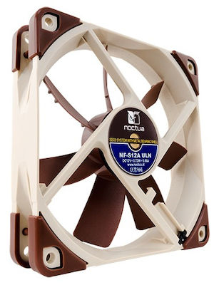 Noctua NF-S12A ULN Case Fan 120mm με Σύνδεση 4-Pin Molex / 3-Pin Καφέ