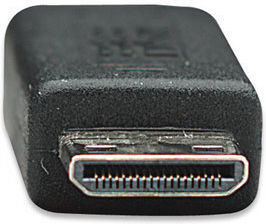 Manhattan Cable HDMI male - mini HDMI male 1.8m Μαύρο