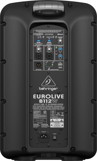 Behringer B112W Самоусилващ Говорител PA 1000W με Woofer 12" 34.2x27x56.8εκ. σε Черен Χρώμα