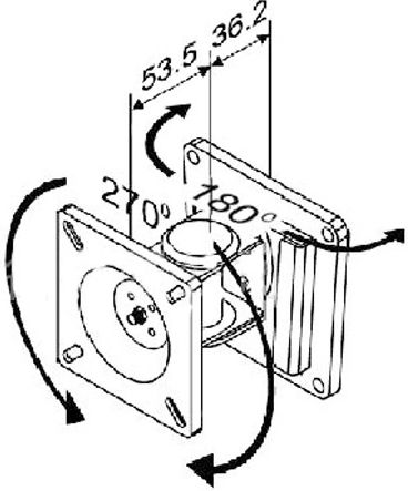 17.99.1120 Wall TV Mount up to 24" and 15kg