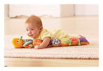 Lamaze Inchworm Toy από Ύφασμα με Μουσική για Νεογέννητα