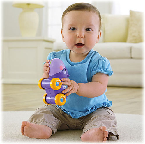 Fisher Price Push Along Poppity Pop with Sounds for 6++ Months (Various Designs/Assortments of Designs) 1pc