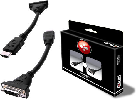 Club3D CAC-HMD>DFD Μετατροπέας HDMI male σε DVI-I female 1τμχ