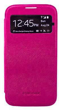 Star Case Book Δερματίνης Ροζ (Galaxy S4)