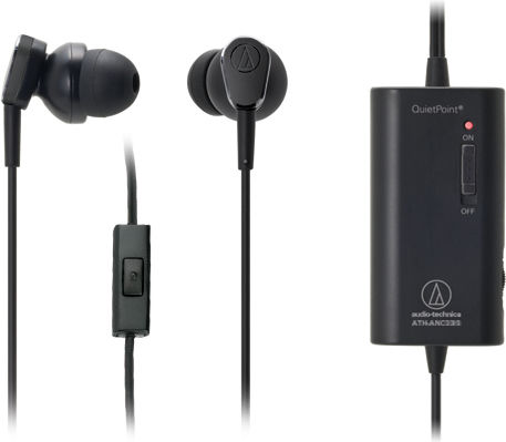 Audio Technica ATH-ANC33iS În ureche Handsfree cu Mufă 3.5mm Negru