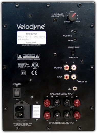 Velodyne EQ-Max 12 Active Subwoofer with Speaker 12" 225W Black