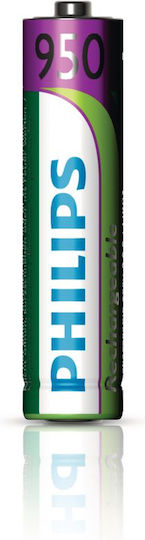 Philips Презареждащи батерии AAA Ni-MH 950mAh 1.2V 2бр