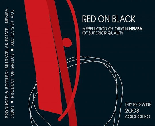 Ktima Mitravela Wein Rot auf Schwarz Agiorgitiko Rot Trocken Nemea 750ml