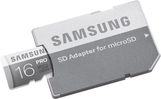 Samsung MB-MG16DA microSDHC 16GB U1 UHS-I 90MB/s с адаптер