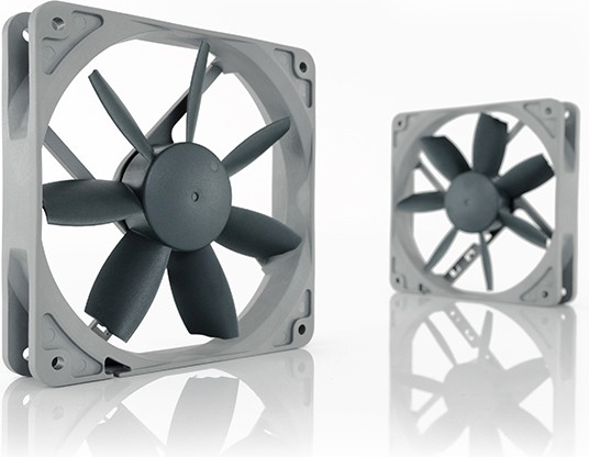Noctua NF-S12B Redux-700 Gehäuselüfter 120mm (700rpm / 33,49cfm) Ohne LEDs Verbindung 3-polig Graue