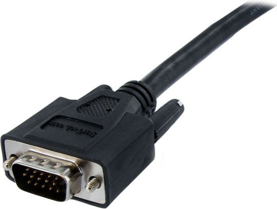 StarTech Кабел DVI-A мъжки - VGA мъжки 2м Черен (DVIVGAMM2M)