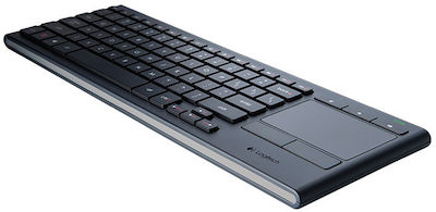 Logitech K830 Ασύρματο Πληκτρολόγιο με Touchpad Αγγλικό US