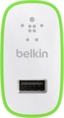 Belkin Φορτιστής Χωρίς Καλώδιο με Θύρα USB-A 12W Λευκός (F8J040VF)