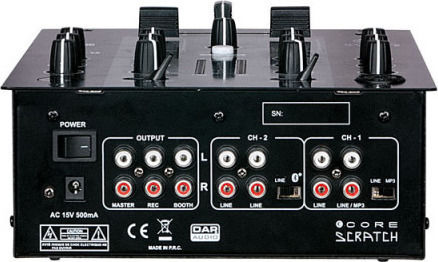 DAP-Audio Core Scratch D2312 Αναλογικός Μίκτης 2 Καναλιών / 1 Εισόδο XLR & Bluetooth