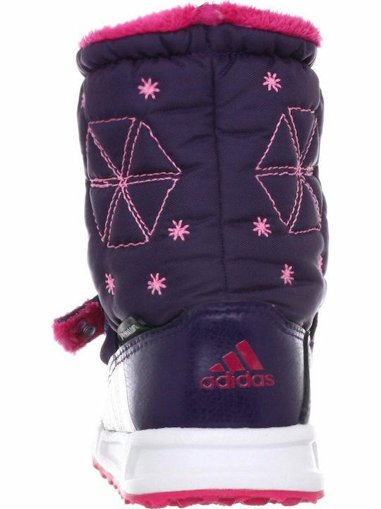 Zambat Kids Snow Boots with Laces Purple