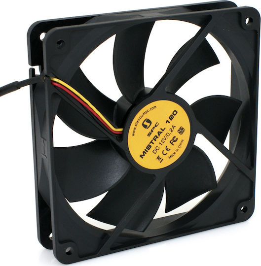 SilentiumPC Mistral 120 Case Fan with Connection 3-Pin 1pcs