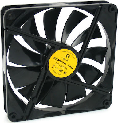 SilentiumPC Zephyr 140 Case Fan με Σύνδεση 3-Pin