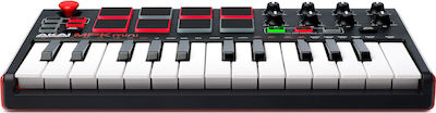 Akai Proffesional Midi Keyboard MPK mini mkII με 25 Πλήκτρα σε Μαύρο Χρώμα